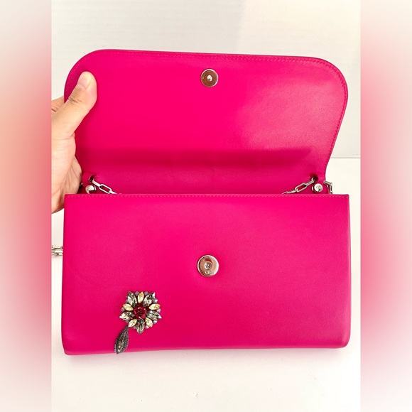 •••SOLD•••$6000 Auth Christian Dior Vif Runway Embellished Leather Chain Bag - Picture 14 of 17